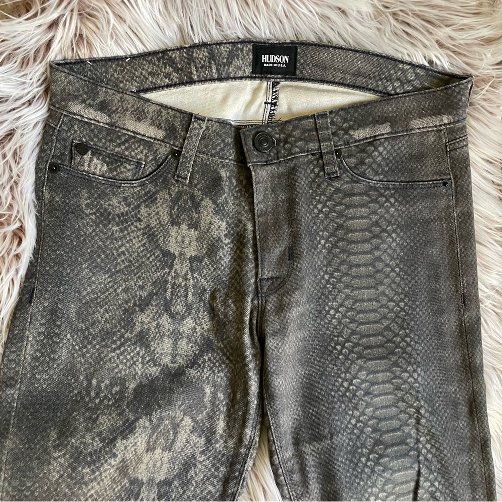 Hudson Krista Python Distressed Jeans - image 6